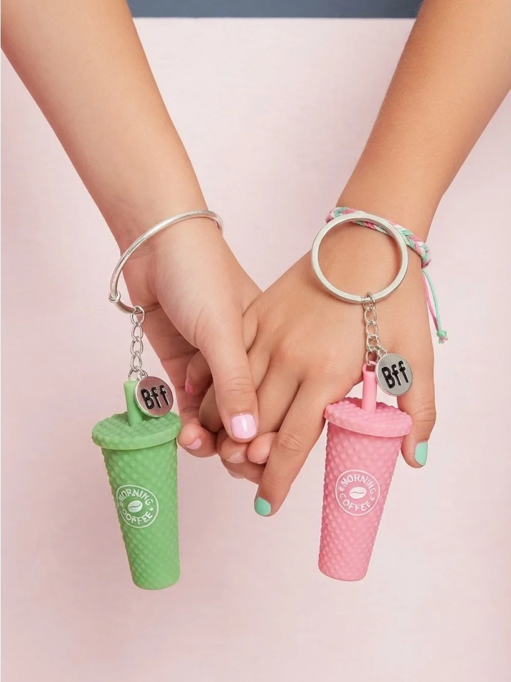 BFF Bundle - Claire's Butterfly necklaces, 2 bracelets, & 2 keychains. All New!